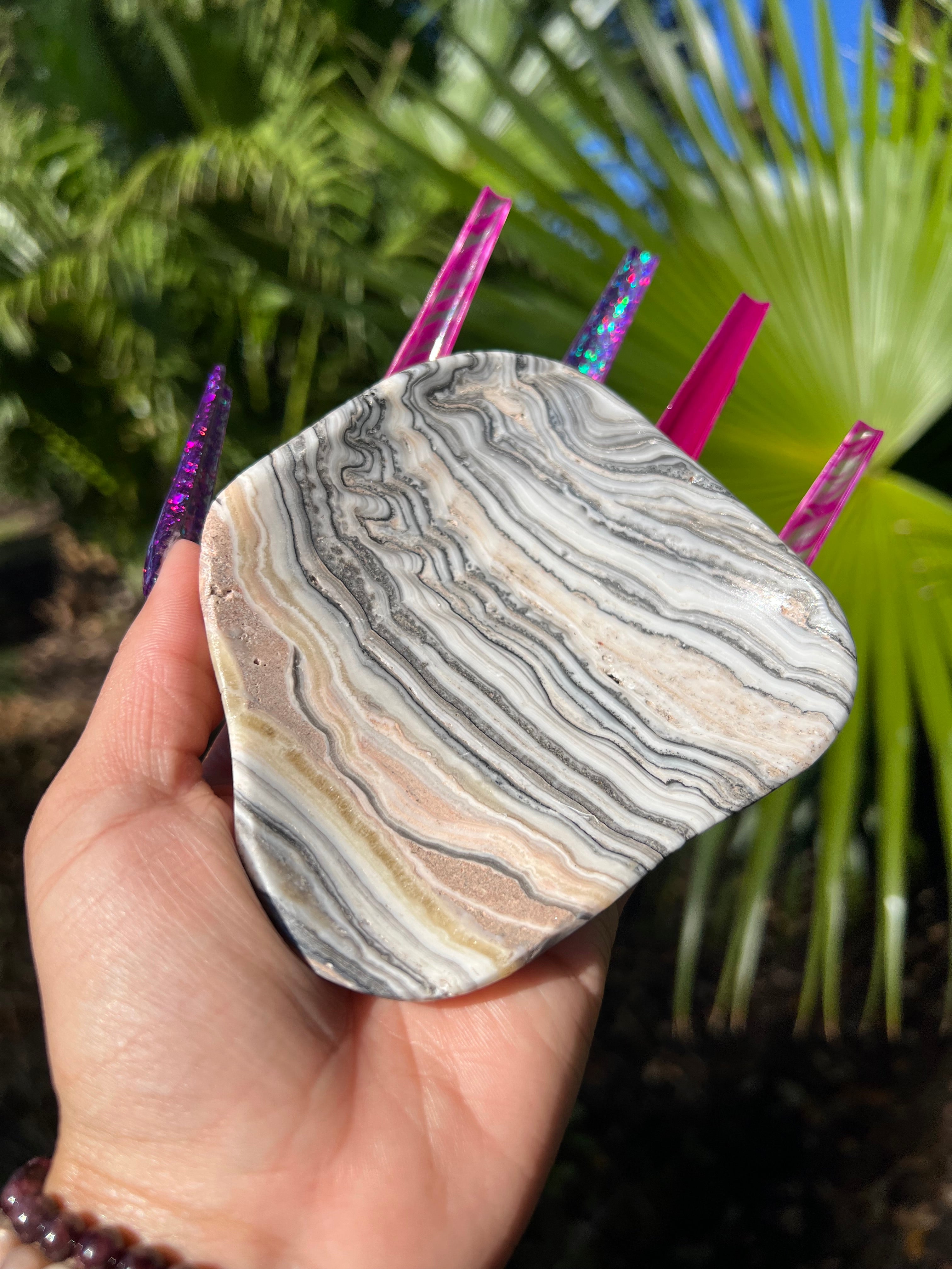 Zebra Calcite Plate ZC1
