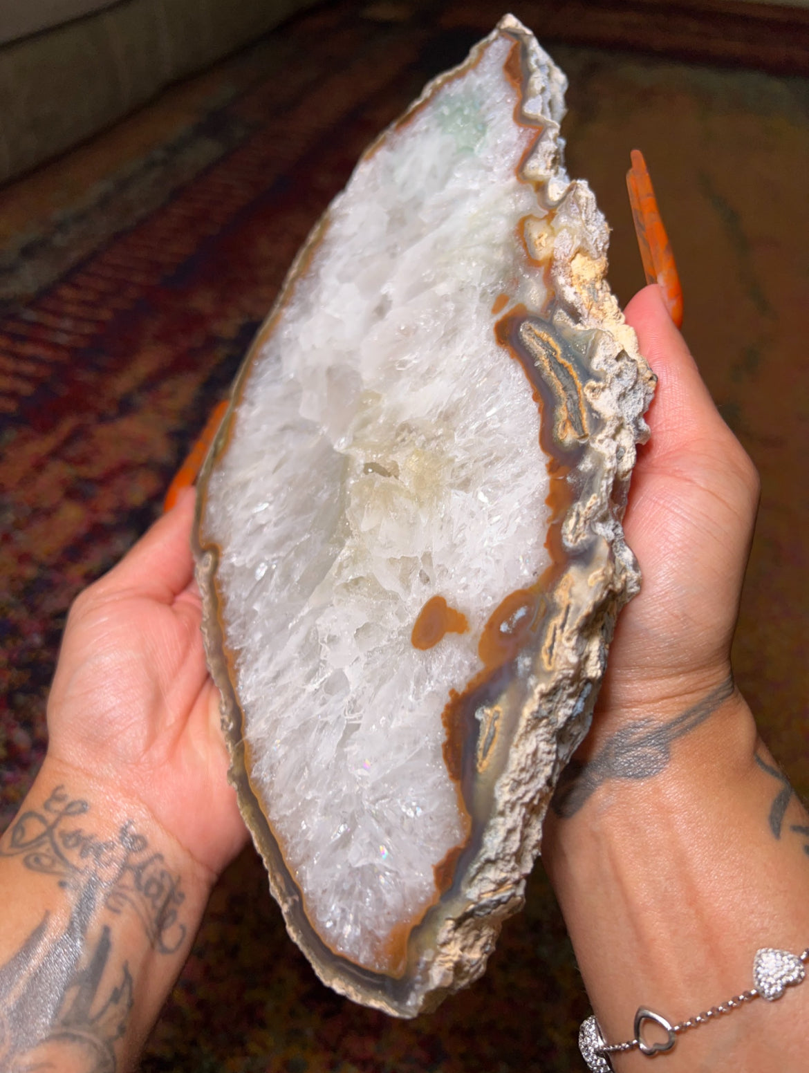 Druzy Agate Slice