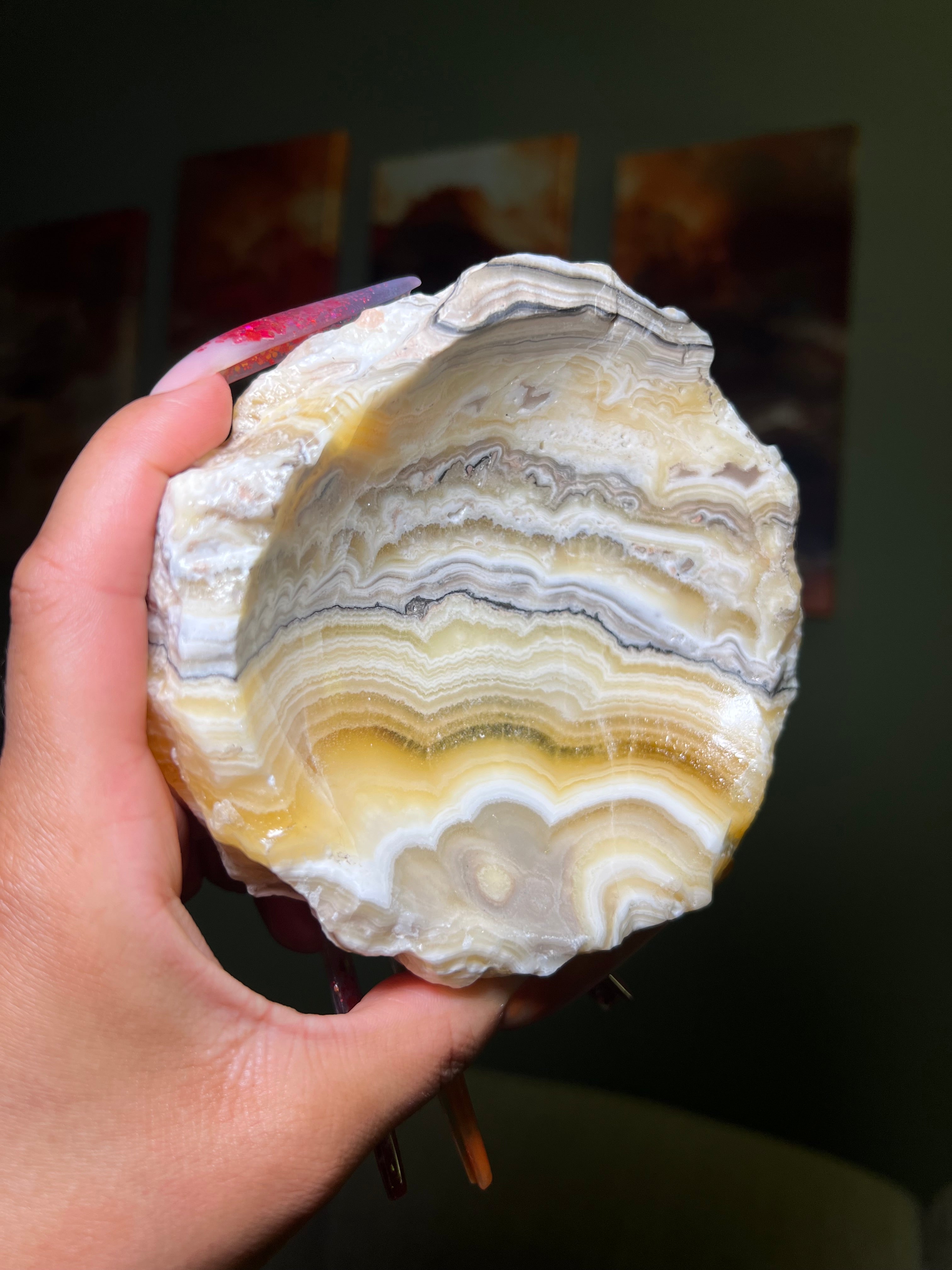 Zebra Calcite Bowl ZC1