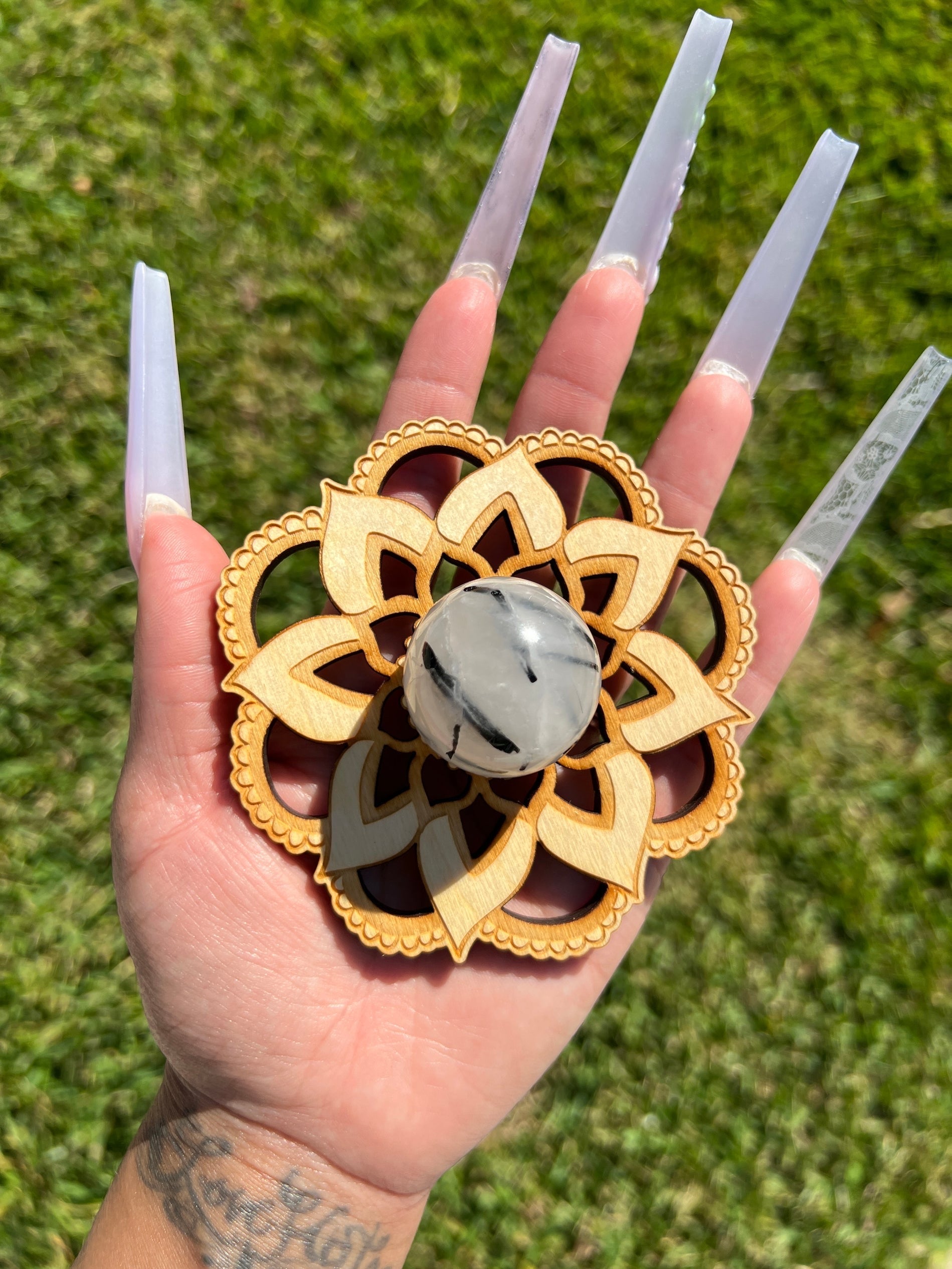 Crystal Sphere Stand