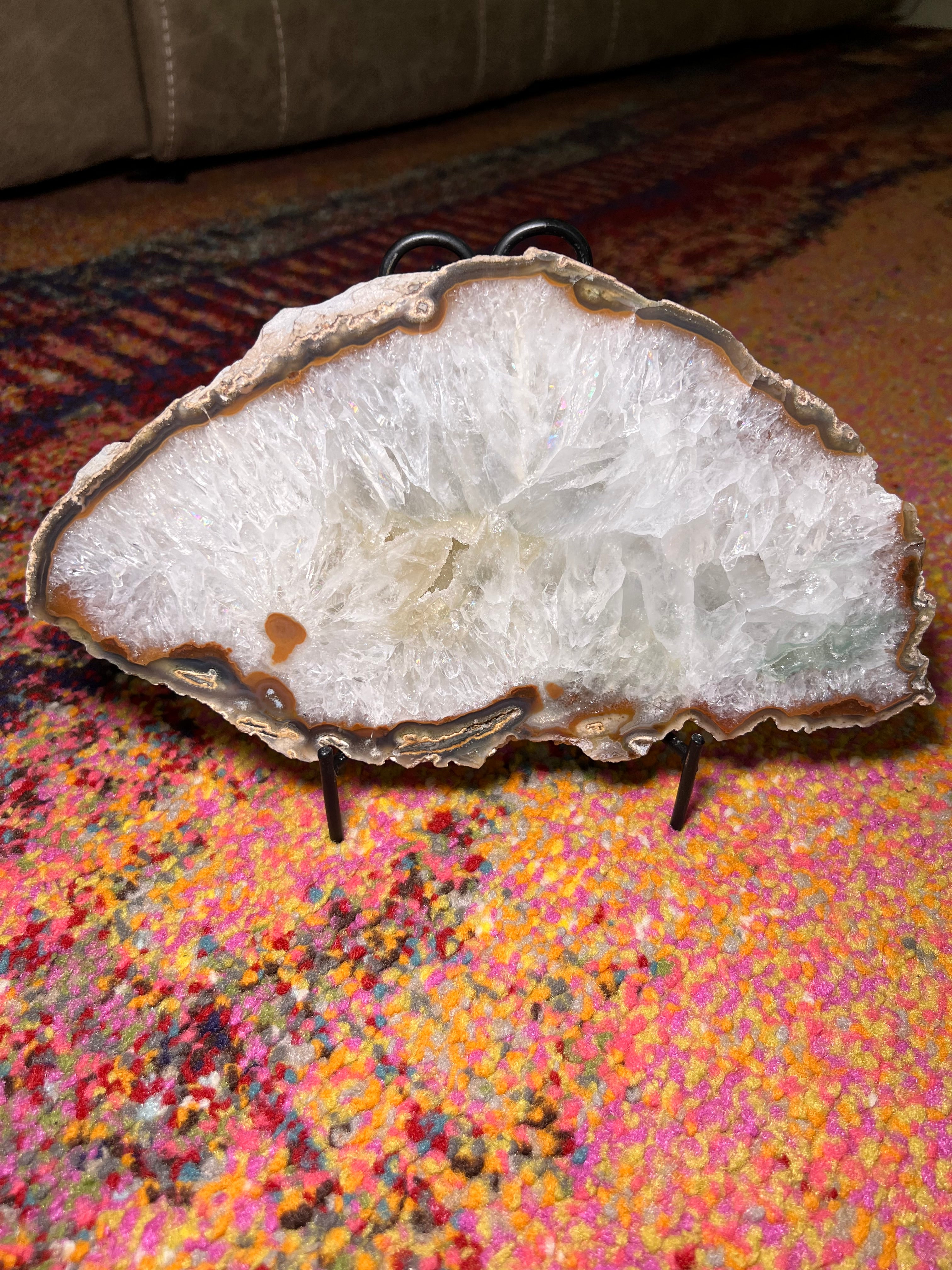 Druzy Agate Slice