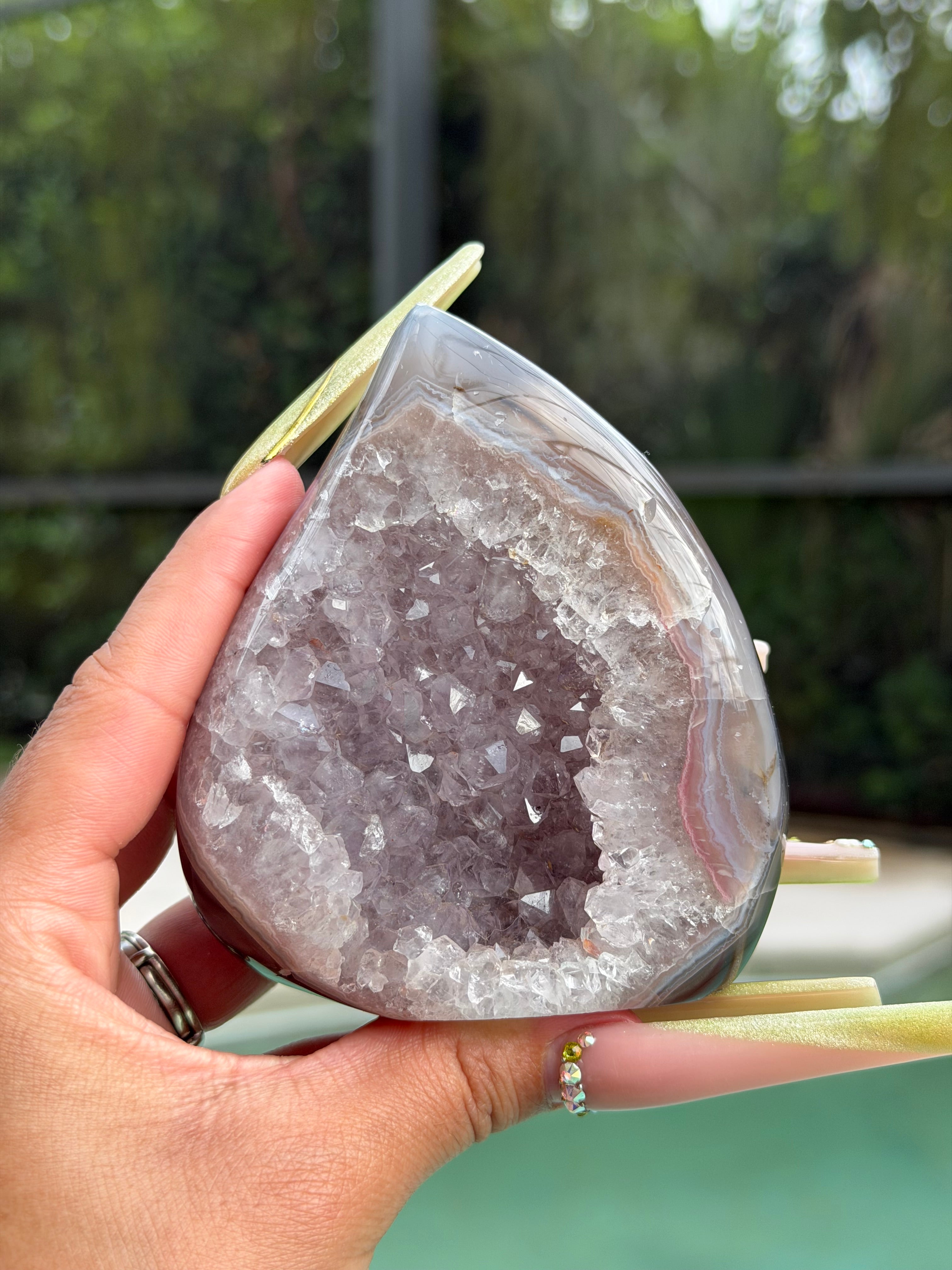 Druzy Agate Teardrop