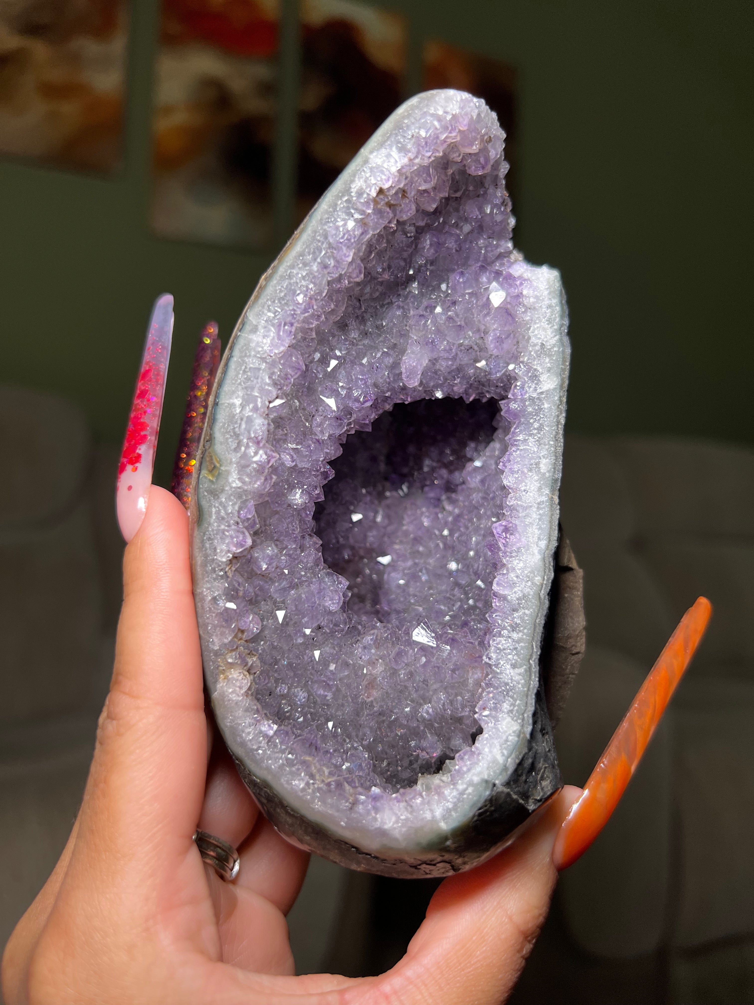 Amethyst Geode Cluster Freeform