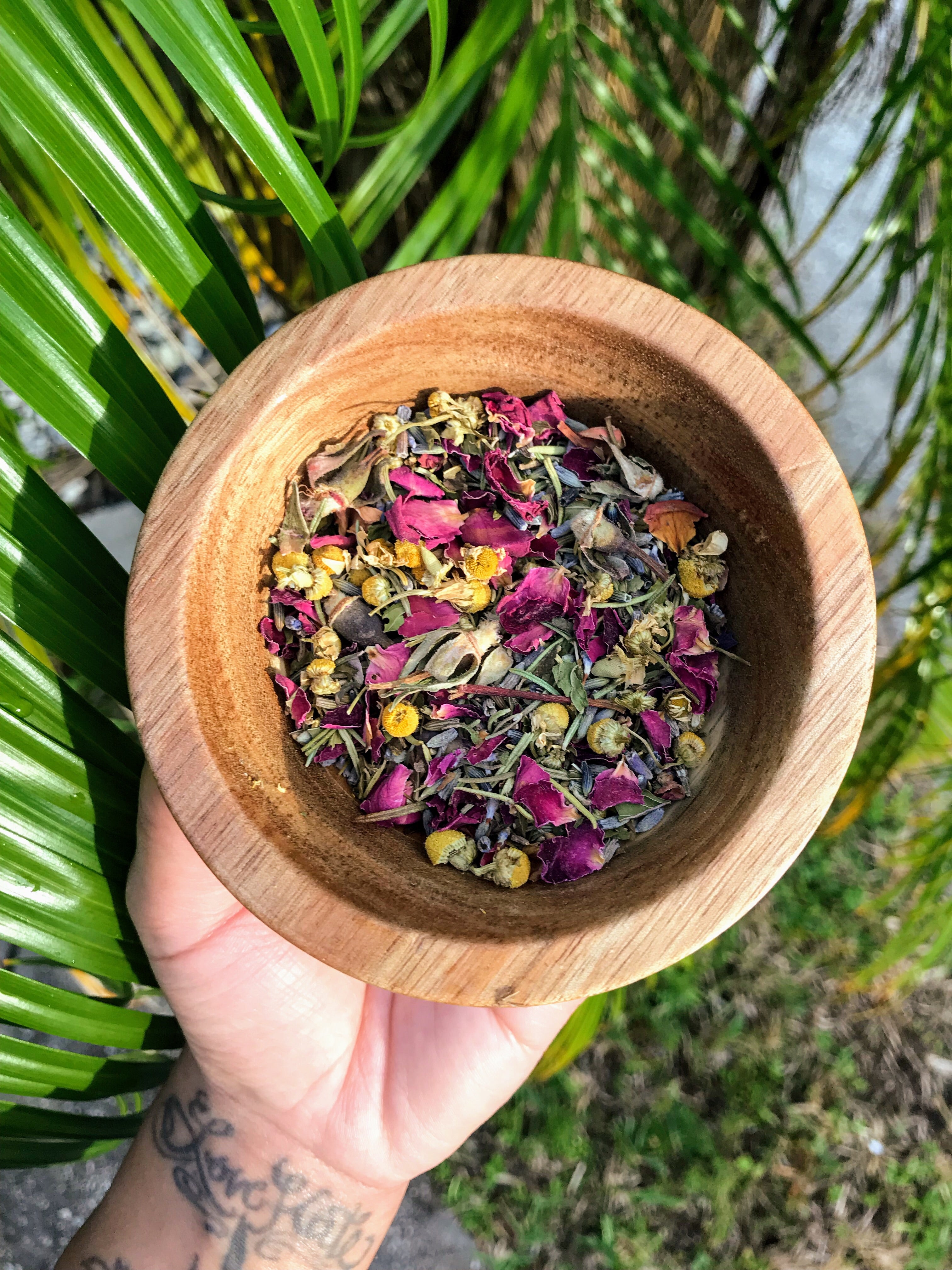Herbal Tea Bath for Cleansing